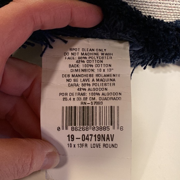 Tapestry / Needlepoint “Love Makes The World Go Round” Accent Pillow 10x13” New - Picture 5 of 8